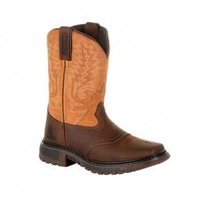 NEW ROCKY kids original ride flx boot in brown